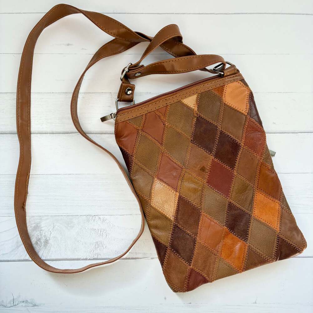 Vintage Patchwork Leather Bag - Picture 2 of 6